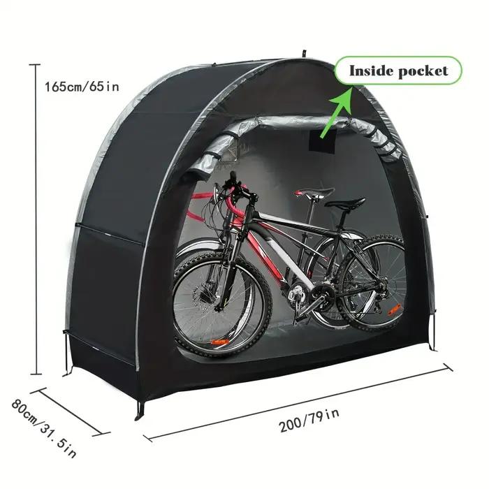 Abri de rangement pour vélo, tente spacieux pour 1 à 4 vélos, portable, pliable, vélo, pare-soleil,