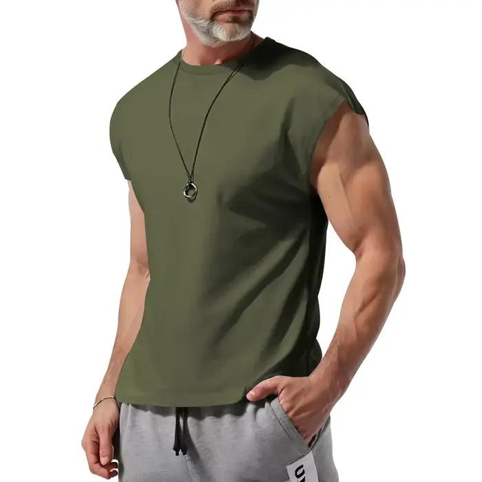 Amazon transfrontalier vêtements pour hommes été nouveau t-shirt sans manches jeunesse décontracté ample mince gilet