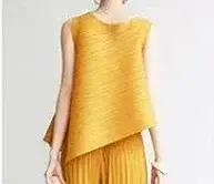 T-shirt court plissé Ata Yake pour femme, design fouet, niche féminine, haut asymétrique, grande tai