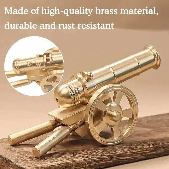 Mini canon militaire en métal, petit modèle d'ornement, arsenal de guerre civile, culverin en cuivre pour oeuvre d'armes miniatures Napoléon