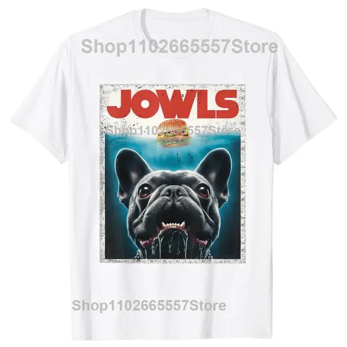 T-shirt homme et femme, 100% coton, décontracté et humoristique, à la mode, avec bouledogue français