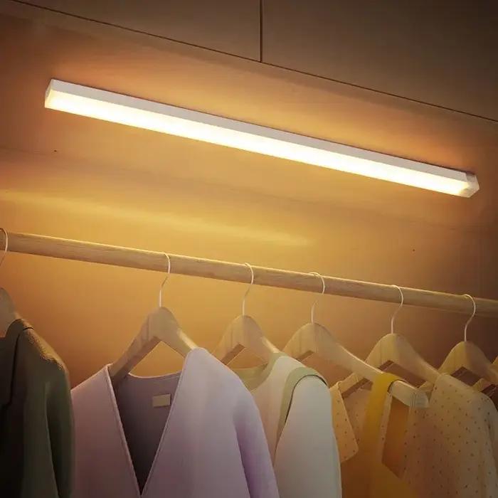 Type C LED Rechargeable veilleuse PIR capteur de mouvement sous armoire lampe pour cuisine armoire c