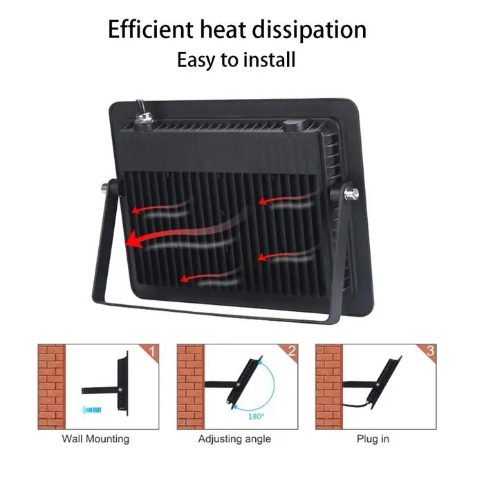 10W 20W 30W 50W 100W LED projecteur AC220V extérieur IP68 étanche projecteur réflecteur jardin proje