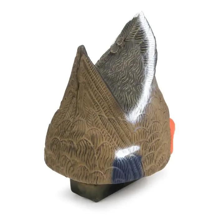Leurre 3D queue de canard avec quille lestée - Accessoire de chasse au gibier d'eau réaliste et stable