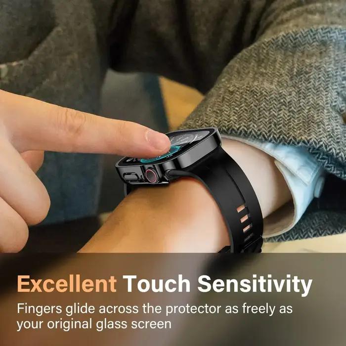 Protection verre trempé pour Apple Watch 10 46mm 42mm - Accessoire écran coque série 7 8 9 SE