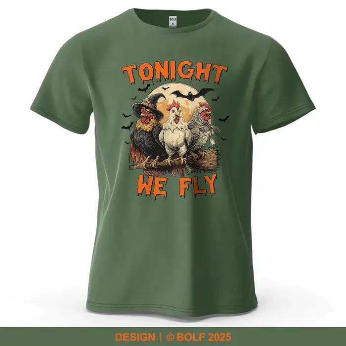 Sorcière poulets magique imprimé hommes T-Shirt 100% coton surdimensionné Halloween Costume graphique t-shirts pour