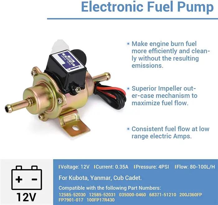 Pompe à carburant universelle pour voiture électrique, essence Diesel, essence 12V EP500-0 035000 -0