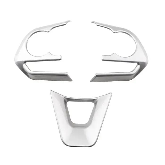 Couverture de panneau de bouton de volant de voiture, autocollant de garniture, accessoires de voitu