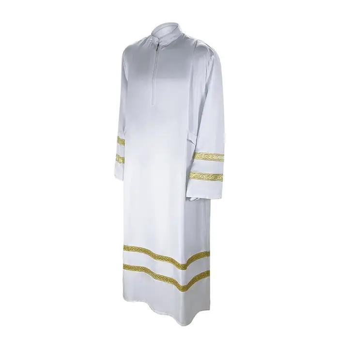 Costume de prêtres du moyen-orient, arabe, chrétien, catholique, Cospaly, Robes de clergé, Saints, Halloween, vêtements blancs