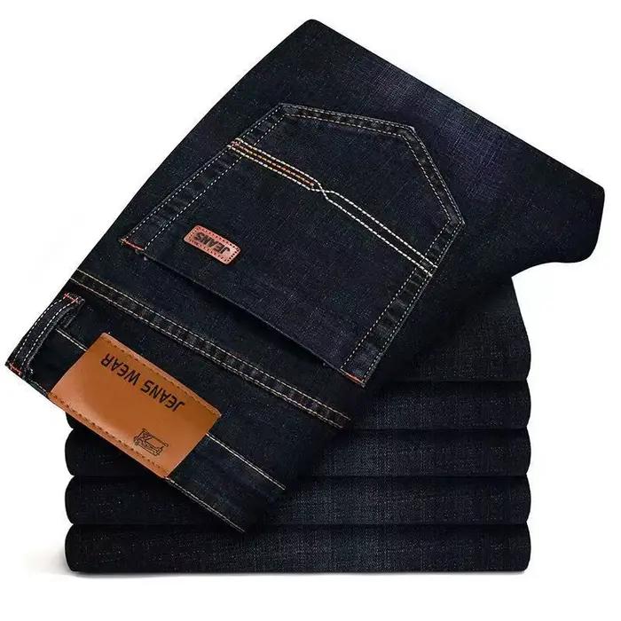 Nouveaux Jeans Classiques pour Hommes, Pantalons Homme, Denim Noir Doux, Style Biker, Salopette Masc