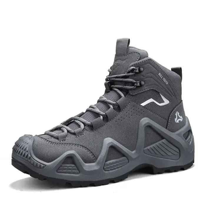 Bottes tactiques avec sangles pour hommes, pour entraînement au Combat, sangles imperméables, randonnée en plein air, chaussures respirantes, moto multifonctionnelle