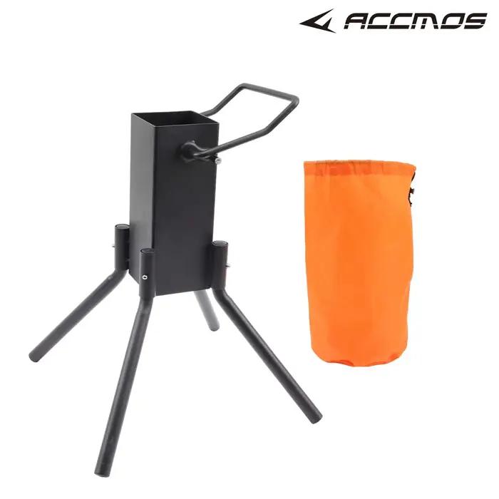 Support de sol pour arc de tir à l'arc avec carquois intégré en acier carbone robuste pour le tir en extérieur