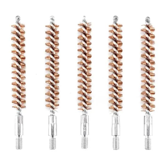 Kit de tête de brosse de nettoyage pour pistolet, 5 pièces/ensemble, 9mm.30 7.62mm.22 5.56mm.40.45 12GA 20GA, outil de nettoyage pour fusil de chasse