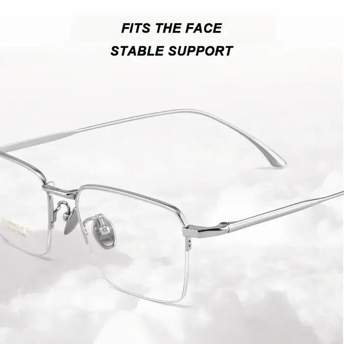 Lunettes ultralégères en titane pur, monture rétro à demi-jante pour hommes d'affaires, lunettes car