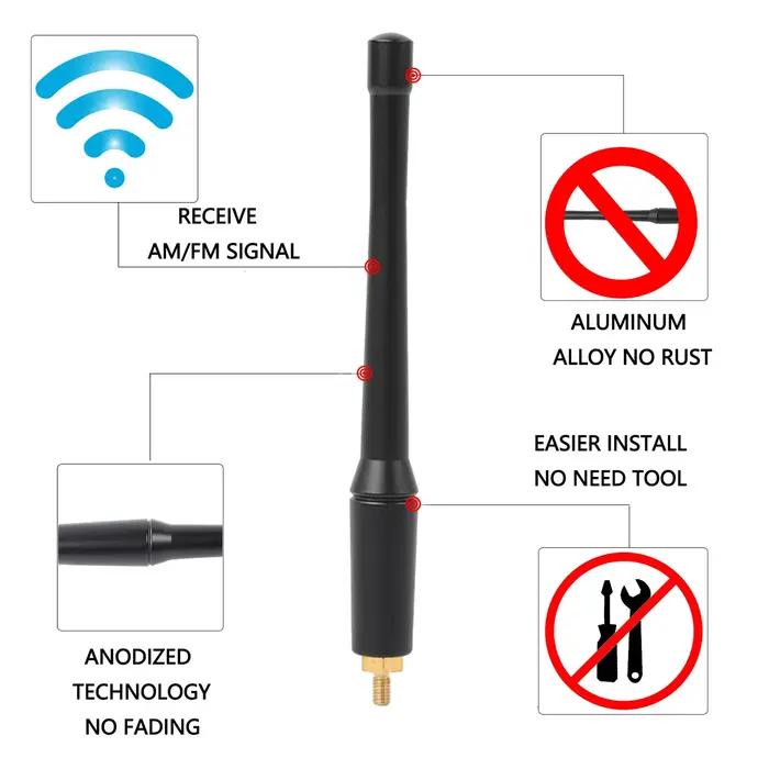 Antenne modifiée pour voiture, antenne Radio FM, amplificateur de Signal pour Jeep Wrangler JK JL 4X