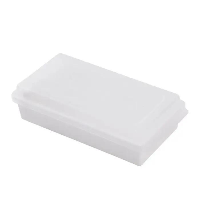 Boîte de rangement pour poupée avec couvercle, plat de poupée, boîte de conservation fraîche avec coupeur, trancheuse, seau, boîte de rangement pour le fromage à la maison, 1PC