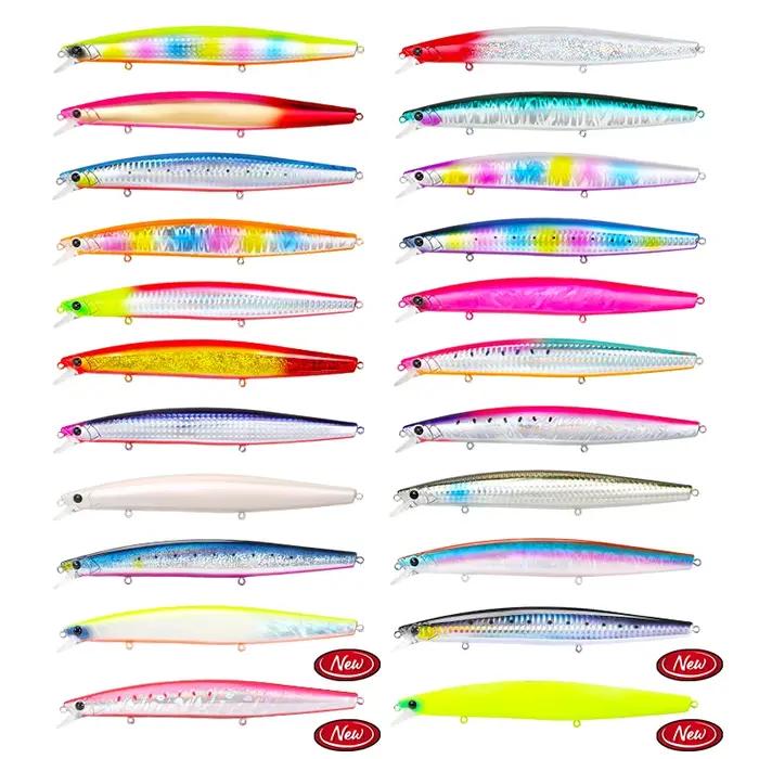 TSURINOYA 160F leurre de pêche méné flottant STINGER 163mm 31g longue coulée artificielle bar eau sa