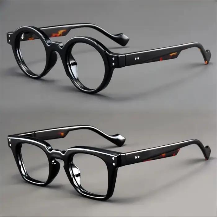 Un ensemble de 2 lunettes de lecture rondes et carrées vintage