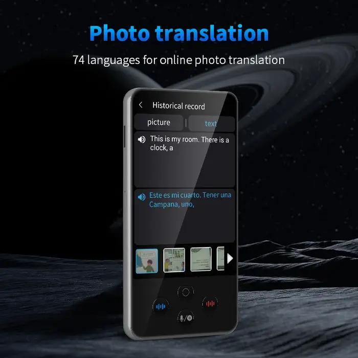 Traducteur IA temps réel avec ChatGPT - Appareil traduction 138 langues pour voyages et réunions