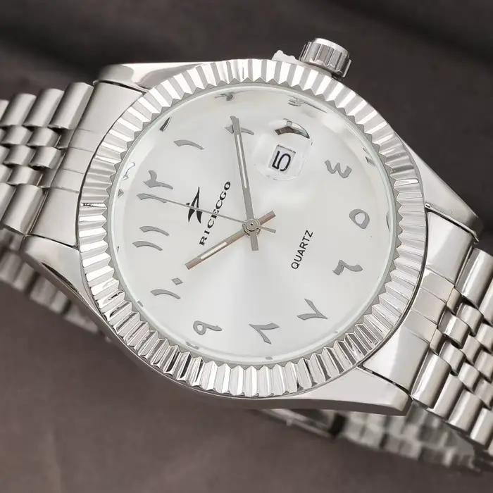 Montre homme luxe casual sport avec date - Bracelet acier inoxydable quartz haut de gamme pour homme