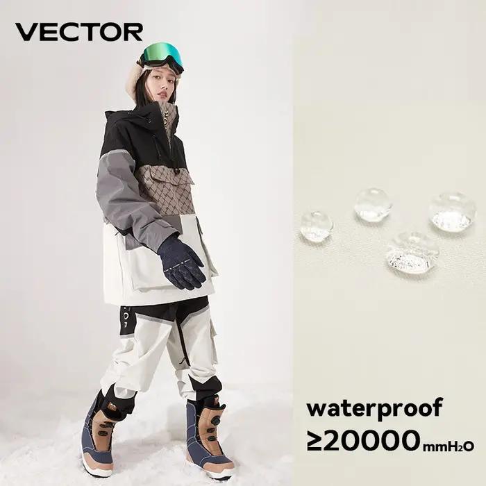 VECTOR vêtements de Ski femmes homme pull à capuche réfléchissant tendance vêtements de Ski épaissi