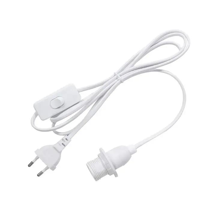 Câble d'alimentation pour support de lampe E27 1.8m avec interrupteur 303 pour luminaires LED suspendus à offrir pour maison occasions spéciales