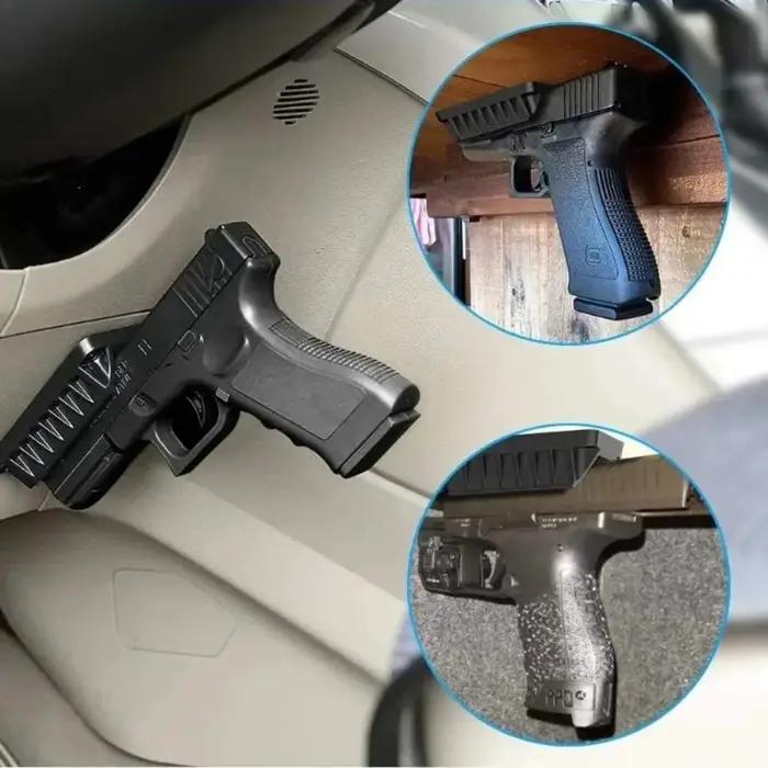 Porte-pistolet magnétique portable : conception cachée à traction rapide pour voitures et maisons - Support