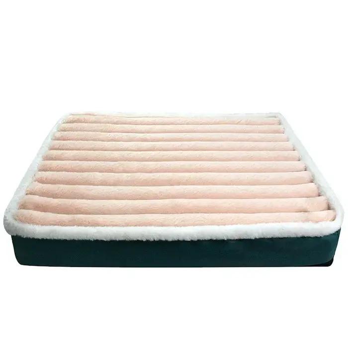 Tapis de lit en mousse à mémoire de forme pour chiens avec fond antidérapant et housse amovible et lavable occasions spéciales sécurité confort