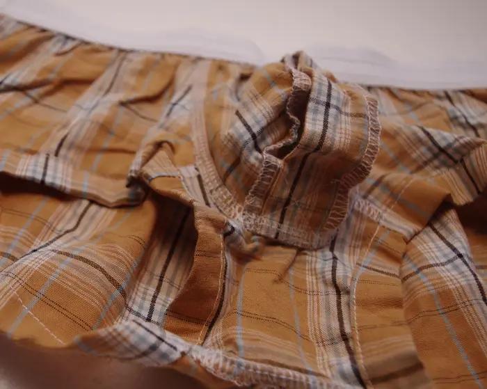 Sous-vêtements pour hommes slips amples respirants taille basse pantalons à carreaux sexy faits maison coton camarade