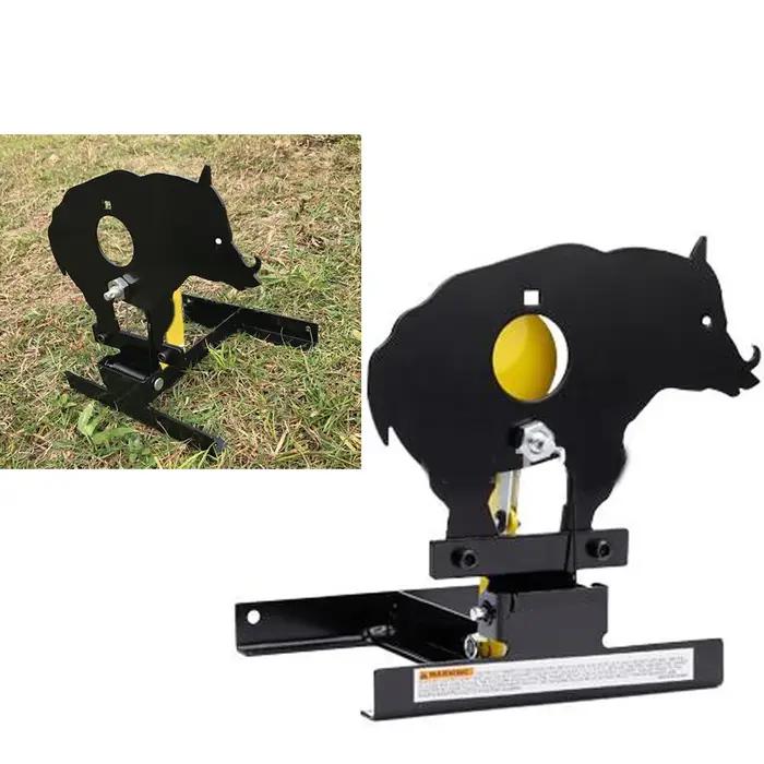 Cible de terrain de sanglier pour pistolet à air comprimé avec 4 anneaux Bullseyes ou également pour le tir au Paintball Airsoft