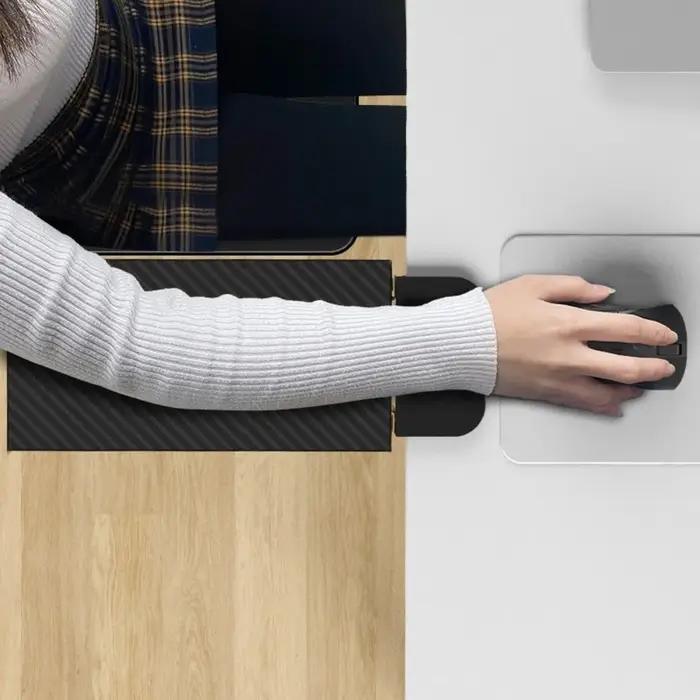 Repose-bras d'ordinateur pliable, ergonomique et robuste, Support de bras d'ordinateur étendu et pratique, Support de main pour ordinateur, bureau d'ordinateur