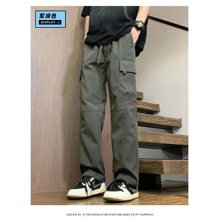 Vêtements pour hommes salopette garçons nouveau Style jeunesse pantalons décontractés été mince