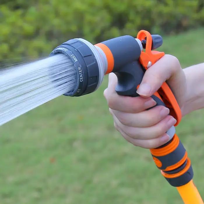 Ensemble de pistolets de pulvérisation de jardin à haute pression pour arrosage et irrigation multifonctionnels en blanc, rouge, jaune et bourgogne