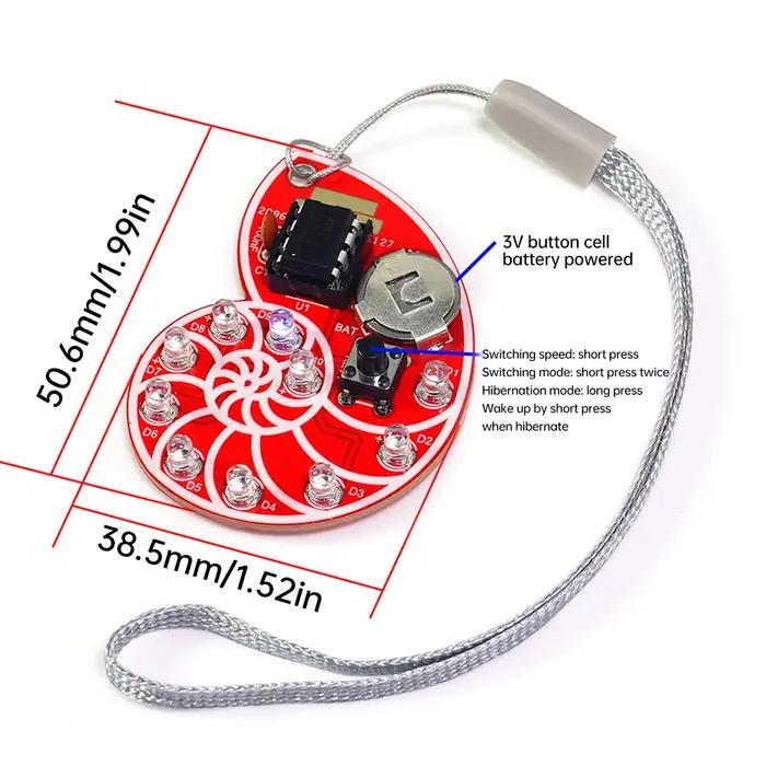 Kit d'apprentissage de soudure électronique bricolage, coquillage LED SMD SMT, Kit électronique pour la pratique du soudage, accessoires d'éclairage d'apprentissage