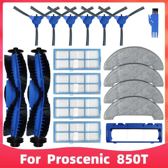 Convient pour Proscenic 850T / 850P Kit d'accessoires de pièces de rechange pour aspirateur robot