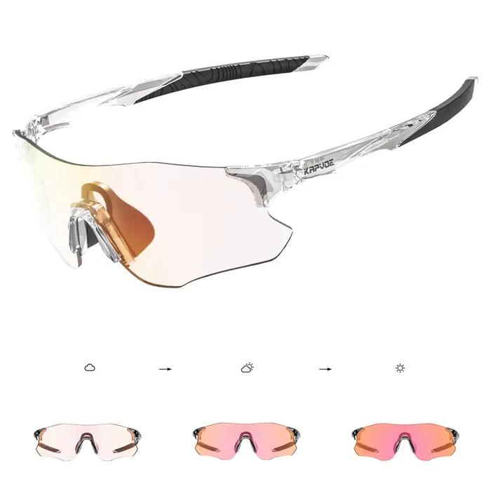 Kapvoe nouvelles lunettes de sport de vélo photochromiques hommes femmes Marathon extérieur vtt cyclisme