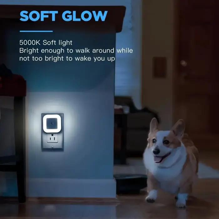 Veilleuse à induction LED intelligente, s'allume automatiquement la nuit, veilleuse créative, 1PC