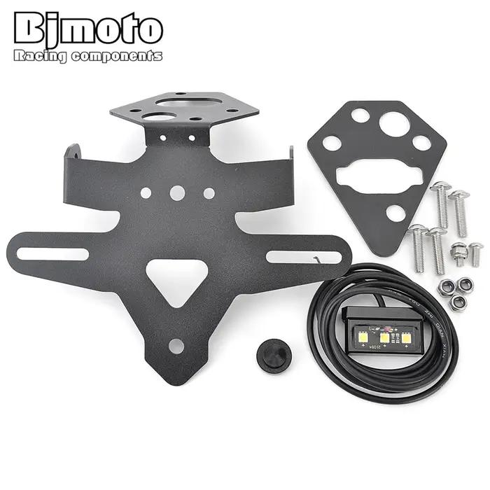 Support de plaque d'immatriculation en acier inoxydable pour Triumph Street Triple 765 R RS 2020 2025 élégant pour motards sécurité conducteur nuit