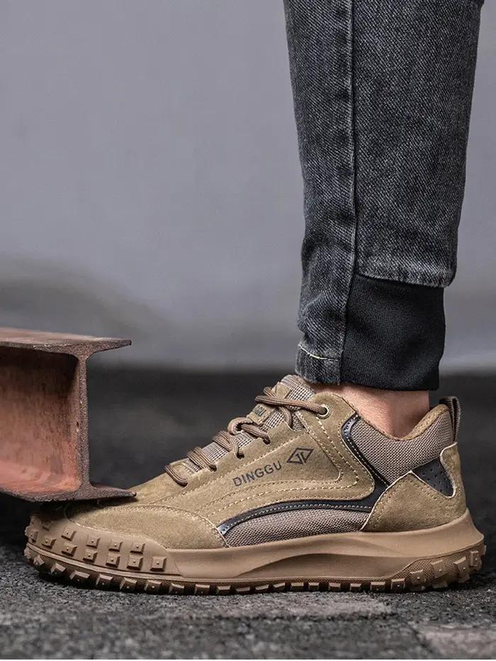 Chaussures de sécurité homme bout en acier semelle kevlar robuste résistante à l'usure protection professionnelle ocassions spéciales