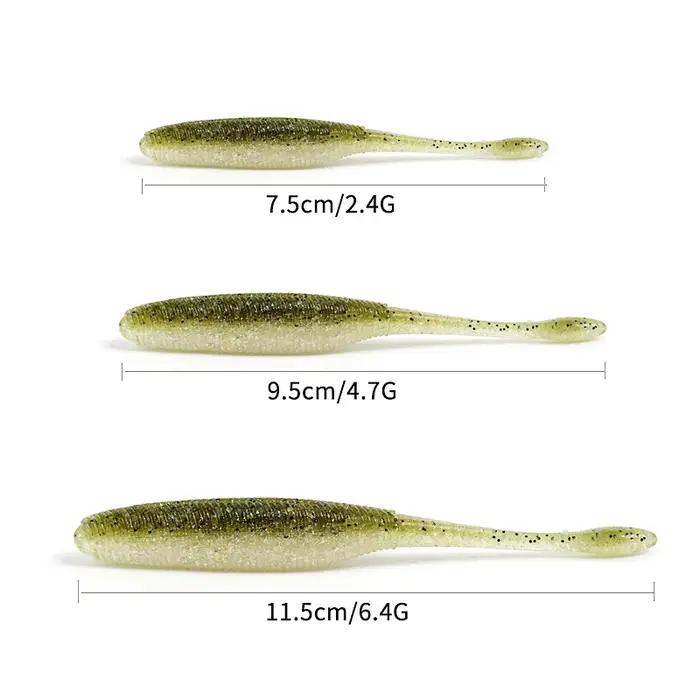 SUNMILE Leurres de pêche goutte appâts souples 7.5/9.5/11.5 cm Leurre souple Iscas appâts artificiel