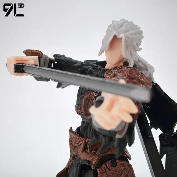 Figurine de collection Heroic Warrior Lucky Dummy 13, samouraï 9L3D avec accessoire épée et articulations mobiles