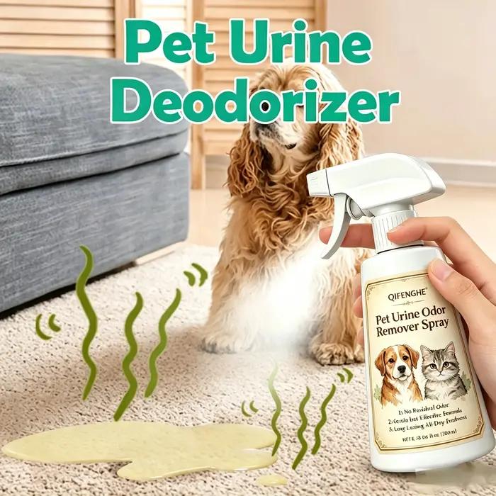 Spray anti-odeur d'urine pour animaux de compagnie formule douce efficace neutralise odeurs tenaces pour chiens et chats occasions spéciales entretien facile
