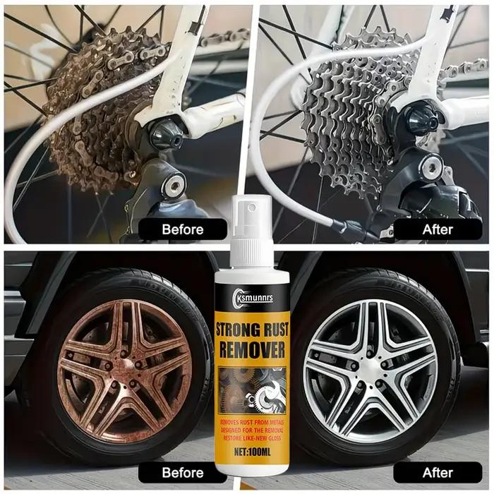 Spray anti-rouille, élimine les taches de rouille et protège les surfaces métalliques sans endommager