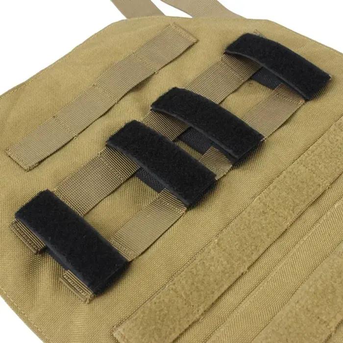 Adaptateur Molle 4PCS Hook&Loop - Panneau pour badges patches ID sur gilet sac à dos chasse