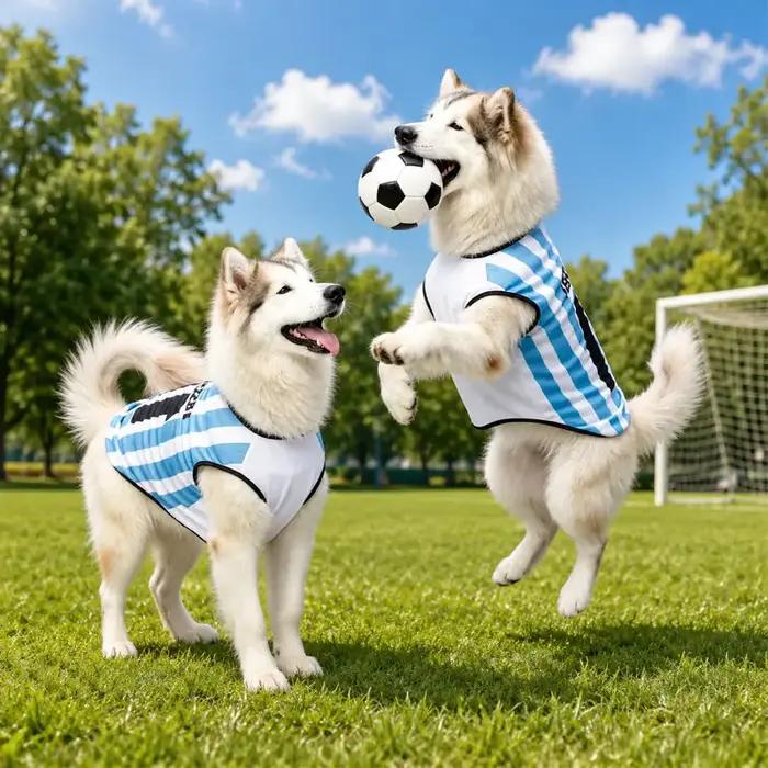 Maillot de sport pour chien avec numéro imprimé