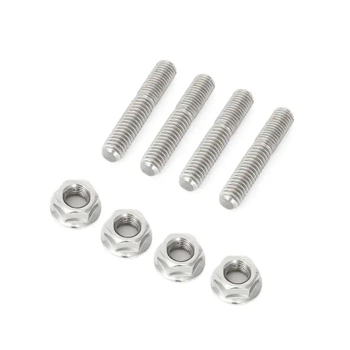 Écrou de goujon de collecteur d'échappement, 4 pièces, pour Sportster Dyna Softtail Glide Fatboy Tou