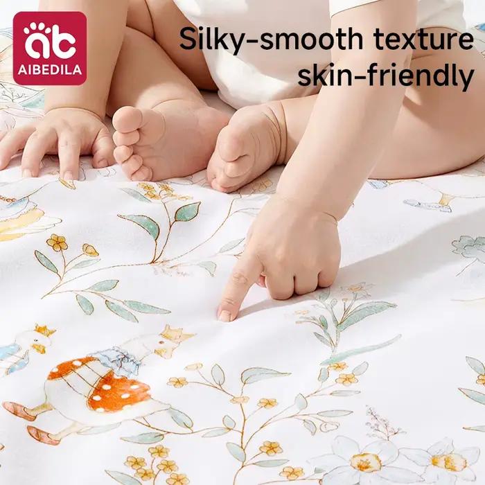 AIBEDILA Couche-culotte imperméable pour bébé, lavable, protège-matelas pour nouveau-né, motif dessi