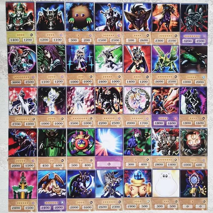 100 pièces Yu-Gi-Oh Anime Style cartes yeux bleus magicien foncé Exodia Obélisque Slifer Ra Yugioh D