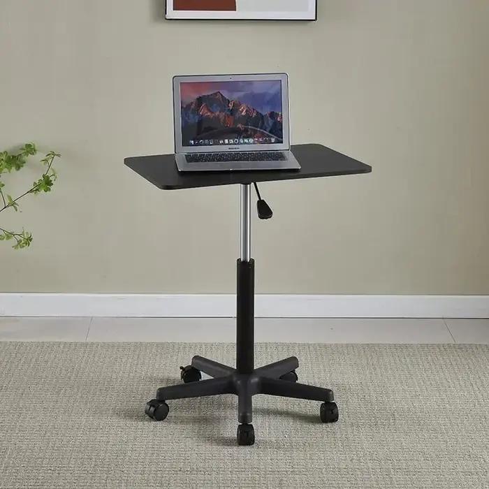 Petite table relevable mobile avec poulie, petit canapé, table de chevet, debout, bureau d'ordinateu