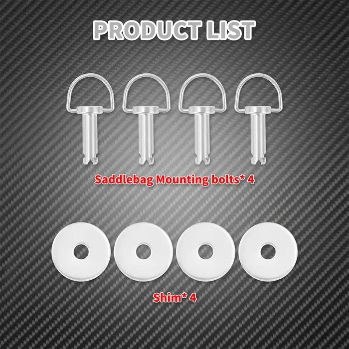 Boulon de goujon de broche de montage de sacoche rigide pour Harley Softail Fat Boy Touring Street élégant et robuste pour améliorer l'esthétique et la performance de votre moto occasions spéciales